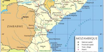 Maputo Mozambik térkép