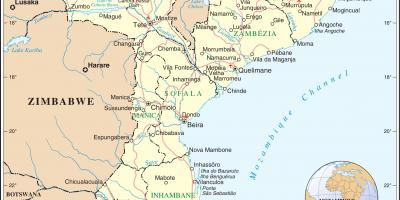 Repülőterek Mozambikban térképen