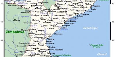 Térkép Mozambik városok