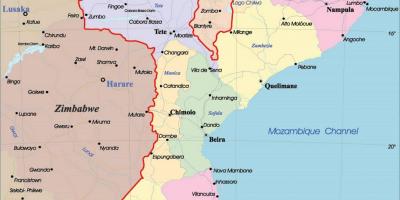 Mozambik politikai térkép